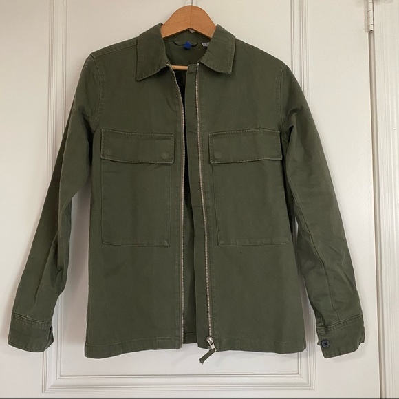 Army Green Shacket - Picture 1 of 4